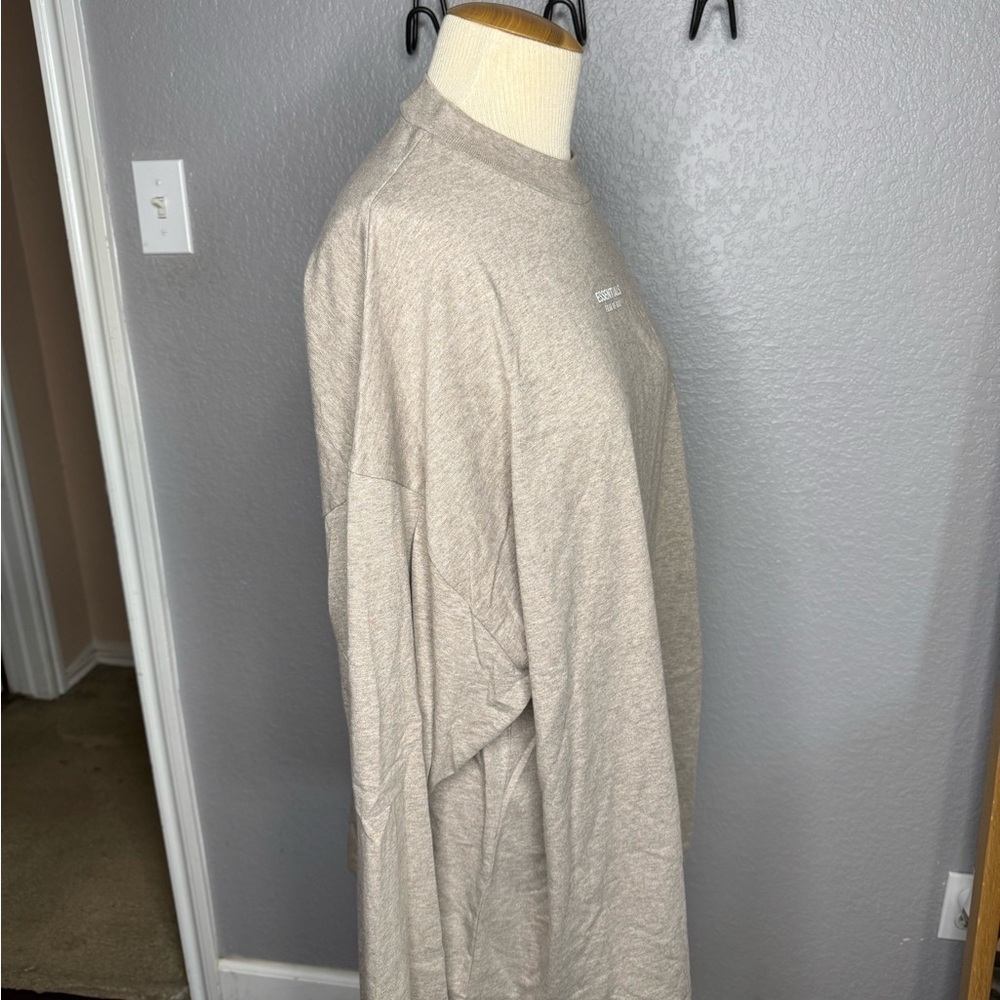 Essentials Beige Long Sleeve Shirt - Picture 2 of 6